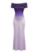 Lilac 1930s Bodycon Short Sleeve Dress