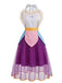 Purple 1950s Heart Apron Teapot Cosplay Mesh Dress, vintage dress, retro fashion, rockabilly, pin-up fashion - vintage inspired fashion