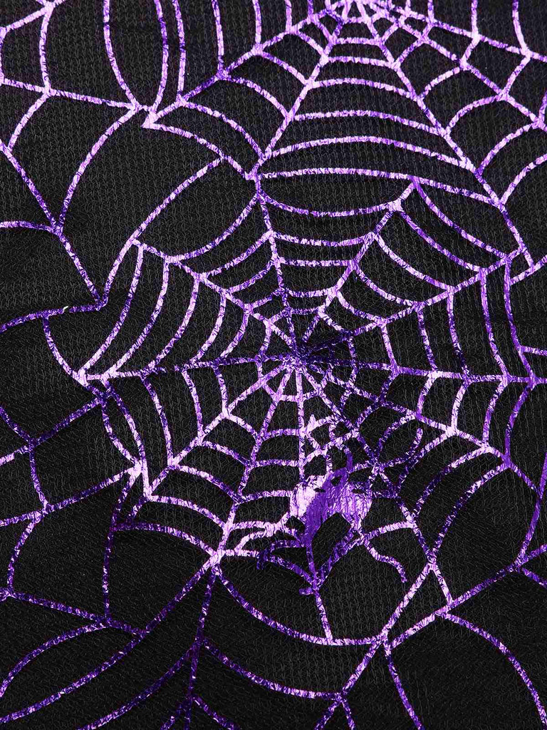 Purple 1950s Laser Mesh Spiderweb Halter Dress, vintage dress, retro fashion, rockabilly, pin-up fashion - perfect for women who love vintage and retro fashion