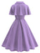 Purple 1950s Lapel A-Line Skirt Set, vintage skirt, retro style - perfect for women who love vintage and retro fashion