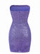 Purple 1970s Solid Sequined Skinny Dress, vintage dress, retro fashion - perfect for women who love vintage and retro fashion