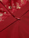Red 1930s Christmas Elk Gilded Velvet Jumpsuit, vintage romper, retro jumpsuit - perfect for women who love vintage and retro fashion
