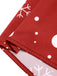 Red 1930s Christmas Strap Snowflake Mermaid Dress: timeless style reimagined