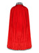 Red 1930s Cruella Dalmatian Trimmed Tie Neck Cape - vintage fashion, retro style, elegant red