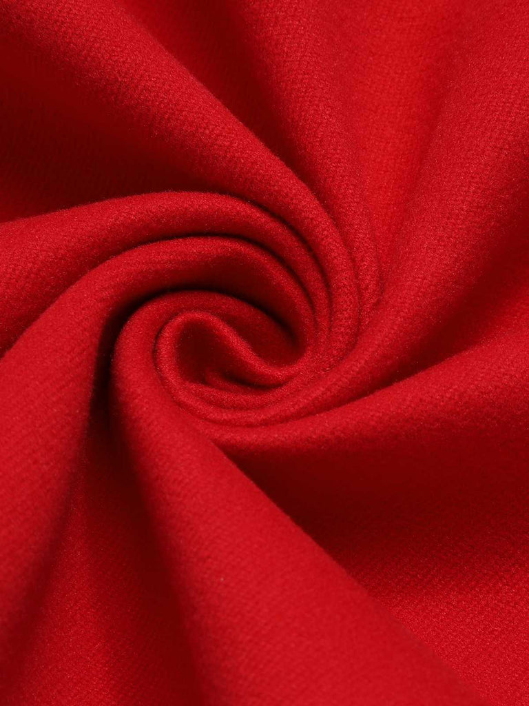 Red 1930s Elastic Solid Mermaid Skirt: timeless style reimagined