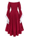 Red 1930s Vintage Classic Dress 3
