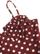 Red 1930s Polka Dot Spaghetti Strap Fishtail Dress, vintage dress, retro fashion - perfect for women who love vintage and retro fashion
