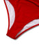 This Red 1930s Ruched Halter Hollow One-Piece Swimsuit carries 1930s vacation dreams in every stitch