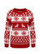 Red 1940s Christmas Knitted Sweater, vintage fashion, retro style - perfect for women who love vintage and retro fashion
