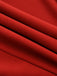 Red 1940s Diagonal Button Stand Collar Coat - vintage fashion, retro style, elegant red