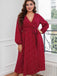 Red 1940s V-Neck Polka Dot Lace-Up Dress: timeless style reimagined