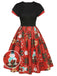 Red 1950s Christmas Plaid Santa Claus Dress: timeless style reimagined