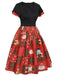 Red 1950s Christmas Plaid Santa Claus Dress: timeless style reimagined