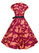 Red 1950s Halloween Ghost Dress With Ribbon, vintage dress, retro fashion, rockabilly, pin-up fashion - perfect for women who love vintage and retro fashion