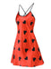 Red 1950s Heart Suspender Sleepwear, vintage fashion, retro style - perfect for women who love vintage and retro fashion