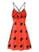 Red 1950s Heart Suspender Sleepwear, vintage fashion, retro style - perfect for women who love vintage and retro fashion