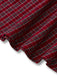 Red 1950s Plaid Ruched Sweetheart Neck Bow Dress - vintage dress, retro fashion, rockabilly
