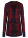 1950s Pockets Plaid Knitted Cardigan | 1950s | vintage fashion, retro style