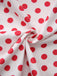 Red 1950s Polka Dot Square Neck Wide Strap Dress - vintage dress, retro fashion, rockabilly