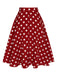 Red 1950s Polka Dot Swing Skirt, vintage skirt, retro style - perfect for women who love vintage and retro fashion