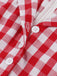 Red 1950s Pure Cotton Gingham Plaids Belted Dress — the kind of 1950s dress that makes strangers smile