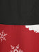 Red 1950s Santa Claus V-Neck Belt Dress — vintage elegance for the modern woman