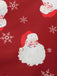 Red 1950s Santa Claus V-Neck Belt Dress: timeless style reimagined