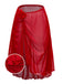 Red 1960s 3D Floral Mesh High-Low Cover-Up - vintage fashion, retro style, elegant red