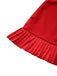 Red 1960s Bow Neck Ruffle Hem Sleeveless Dress - vintage dress, retro fashion, elegant red