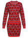 Red 1960s Christmas Jacquard Dress: timeless style reimagined