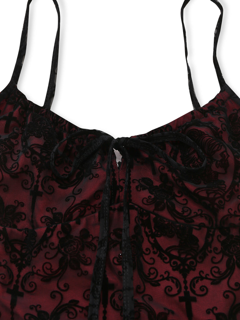 Red 1960s Vintage Dress 9