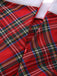 Red 1960s Off-Shoulder Plaid Christmas Dress Set - vintage dress, retro fashion, elegant red