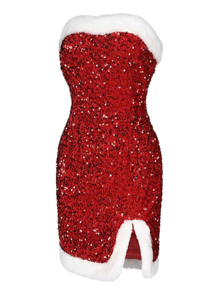 1960s Strapless Sequined Dress | 1960s | vintage dress, retro fashion