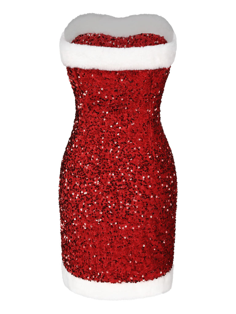 1960s Strapless Sequined Dress | 1960s | vintage dress, retro fashion