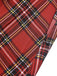 Red 1960s Tartan Plaids Ruffle Hem Belted Dress — a 1960s silhouette that turns sidewalks into runways