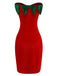 Red 1980s Strawberry Tube Mini Costume Dress - vintage dress, retro fashion, elegant red