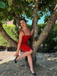 Red 1980s Velvet Corset Ruched Sweetheart Mini Dress, vintage dress, retro fashion - vintage inspired fashion