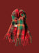 Red Christmas Tartan Plaids Scarf, vintage fashion, retro style - perfect for women who love vintage and retro fashion