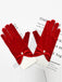 She adds this Red Vintage Velvet Pearl Gloves and suddenly it's 1950s perfection