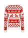 Red&White 1940s Christmas Elk Pullover Sweater, vintage fashion, retro style - perfect for women who love vintage and retro fashion