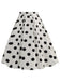 Retro 1950s Polka Dots Solid Zipper Skirt, vintage skirt, retro style - perfect for women who love vintage and retro fashion