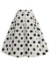 Retro 1950s Polka Dots Solid Zipper Skirt, vintage skirt, retro style - perfect for women who love vintage and retro fashion
