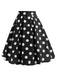 Retro 1950s Polka Dots Solid Zipper Skirt, vintage skirt, retro style - perfect for women who love vintage and retro fashion