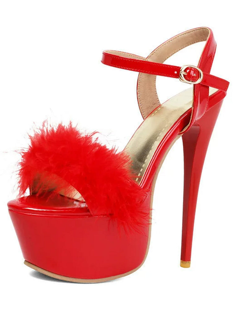 Retro Ankle Strap High Elegant Heels - vintage shoes, retro heels
