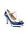 Retro Bow T-Strap Contrast High Heels Shoes: timeless 1950s elegance she makes her own