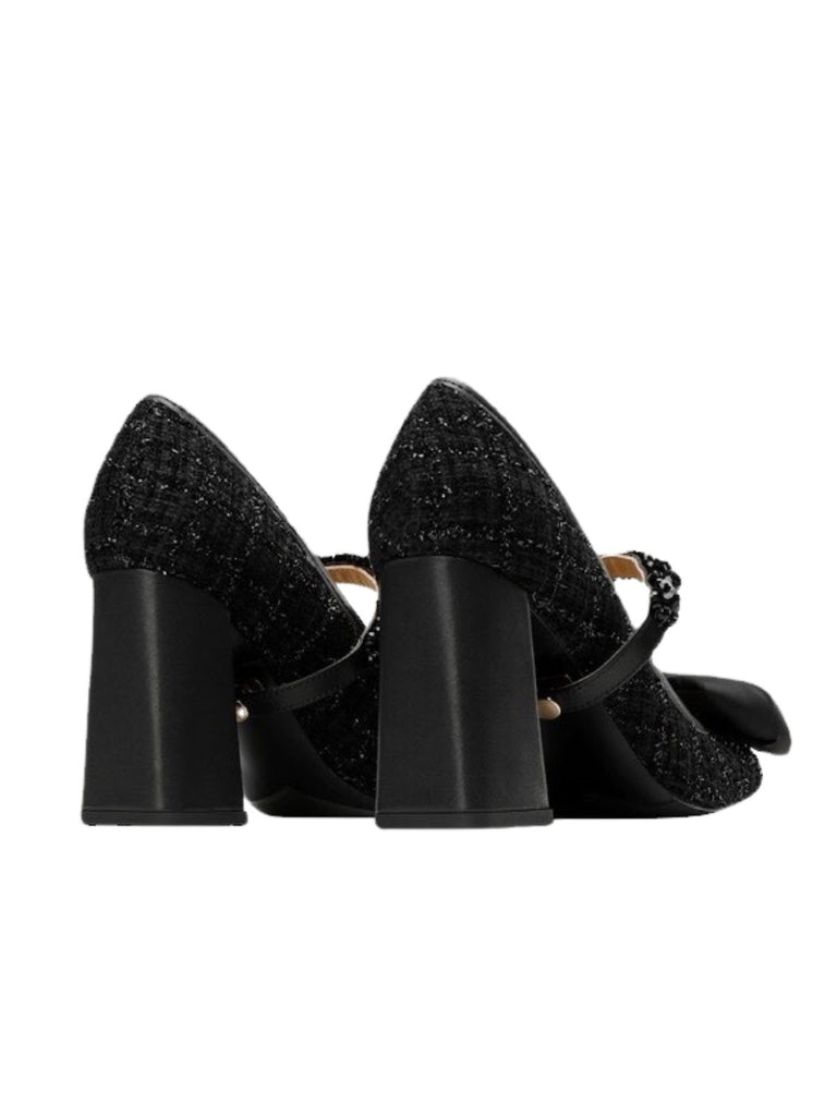 Retro Bowknot Chunky Heels Mary Jane Shoes: timeless style reimagined
