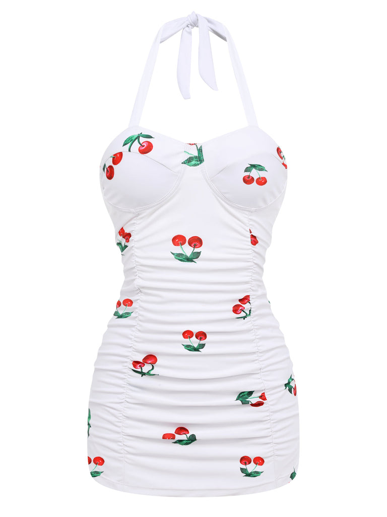 Retro Cherry Summer One-piece Swimsuit — because 1950s glamour never goes out of style