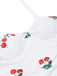 Retro Cherry Summer One-piece Swimsuit: 1950s Riviera elegance, reimagined for her