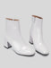 This Retro Christmas Patent Leather Block Heel Ankle Boots whispers 1950s secrets to those who notice