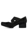 This Retro Cross-Strap High Block Heels Shoes whispers 1950s secrets to those who notice